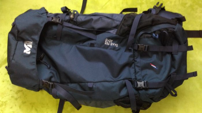 ミレーのリュックサースフェー40L+５が登山・フェスに大活躍。軽くてポケットがたくさん！